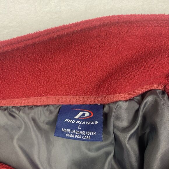 Pro Player Florida State Seminoles Fleece Jacket Mens Large Red Logo Full Zip - Picture 8 of 9